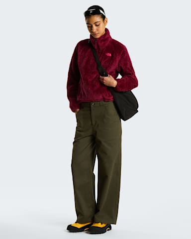 Veste en polaire demizippe Osito Evolve pour femme TNF Burgundy Crush ALT1