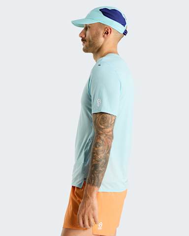 Mens Summit High Trail Graphic TShirt TNF Canal Blue ALT2