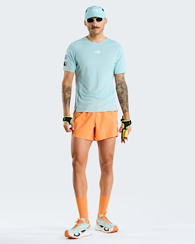 Summit Pacesetter Graphic Shorts Herren TNF Papaya ALT1