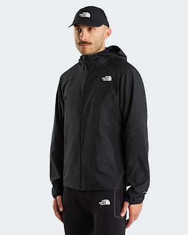 Fontanales Reflective Windjacke Herren TNF TNF Black Seed Reflective Print HERO