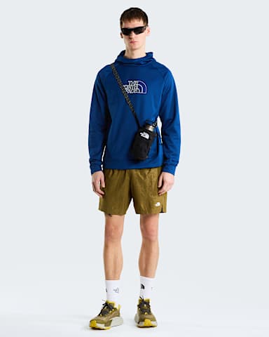 Mska bluza z kapturem i grafik Reaxion 20 TNF Estate Blue Dark Heather alt1
