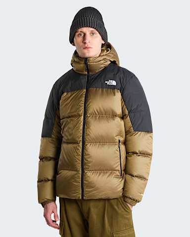 Mens Diablo Down 20 Hooded Jacket TNF Khaki Stone Black HeatherTNF Black hero