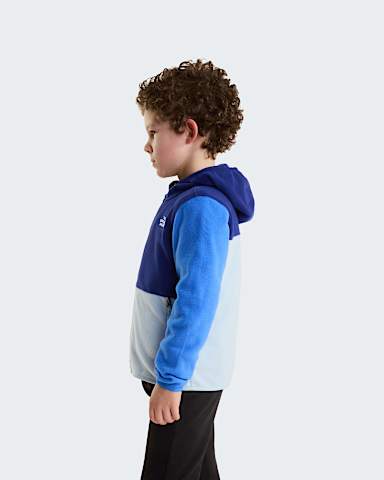 Glacier FullZip Hooded Fleece Barn TNF Bold BluePolar HazeActive Blue ALT2