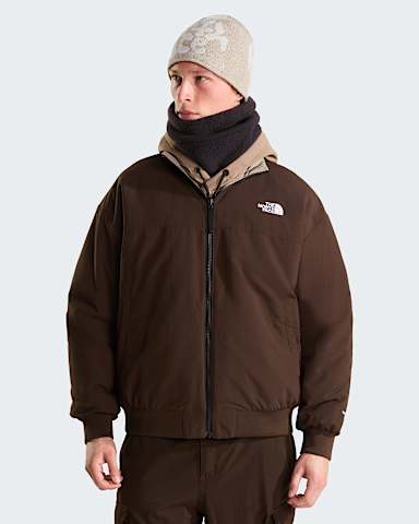 Afterburner Reversible Bomber Jacket TNF Stone SlabDark Chestnut hero