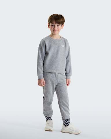 Kids Evolution Simple Dome Crew Set TNF TNF Pale Grey Heather ALT1