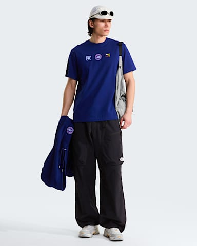Unisex Explorer Badges Relaxed Graphic TShirt TNF Bold Blue ALT1