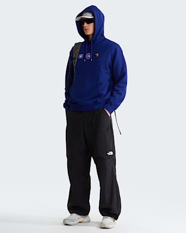 Unisex Explorer Badges Relaxed Graphic Hoodie TNF Bold Blue ALT1