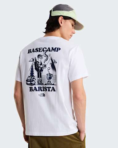 Unisex Basecamp Barista Relaxed Graphic TShirt TNF TNF WhiteSummit Navy ALT2