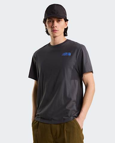 Mski luny Tshirt z grafik Retro Trail TNF Anthracite Grey ALT1