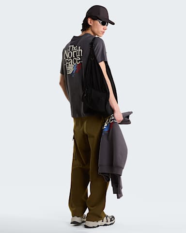 Mski luny Tshirt z grafik Retro Trail TNF Anthracite Grey ALT2