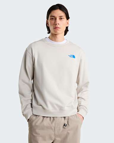 Sweat graphique dcontract Explore Fonts pour homme TNF Cumulus Cloud ALT1