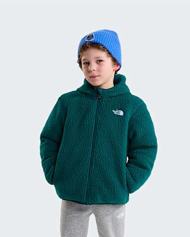 Oboustrann rozepnac bunda s kapuc Shasta pro dti TNF Slate MossPacific Teal alt1