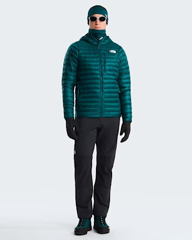 Mens Bettaforca Lightweight Down Hooded Jacket TNF Pacific TealRestorative Teal ALT1
