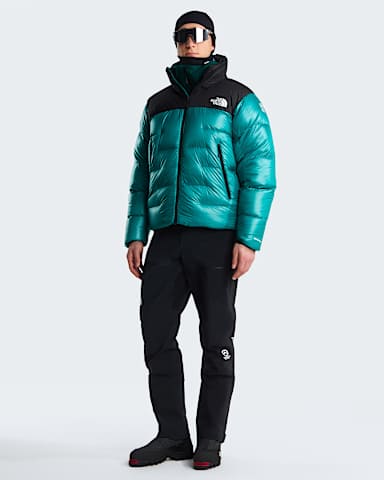 Mens Summit Nuptse Jacket TNF Restorative TealTNF Black ALT1