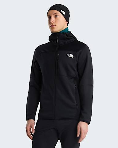 Mens Polartec Power Stretch Meteora Hooded Jacket TNF TNF Black hero