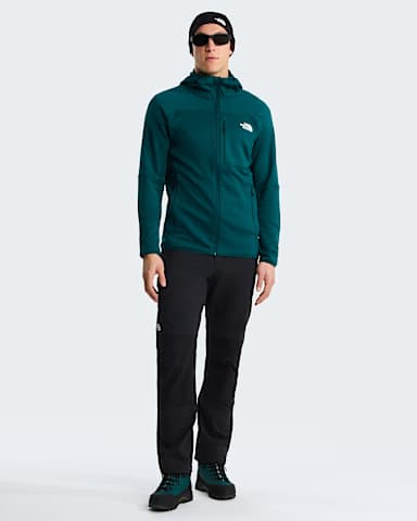 Mens Polartec Power Stretch Meteora Hooded Jacket TNF Pacific Teal alt1