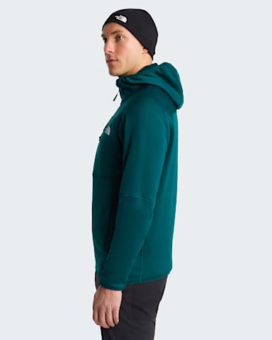 Mens Polartec Power Stretch Meteora Hooded Jacket TNF Pacific Teal alt2