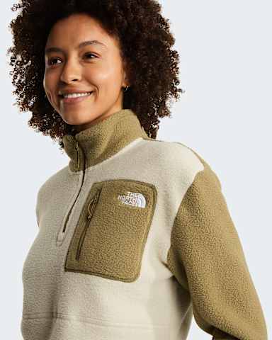 Casaco polar com fecho de correr de 14 Yumiori para mulher TNF Desert StoneCedarCedar alt4