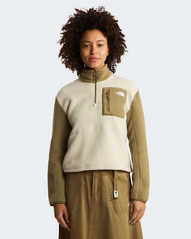 Womens Yumiori 14 Zip Fleece Jacket TNF Desert StoneCedarCedar HERO