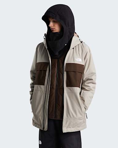 Veste Fourbarrel Triclimate 3en1 pour homme TNF Stone SlabDark Chestnut hero