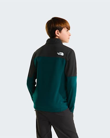 Giacca midlayer Hike con cerniera integrale da ragazzi TNF Pacific TealTNF Black ALT3