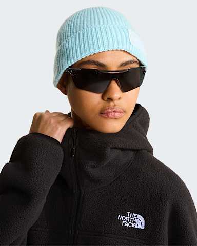 TNF Logo Box Beanie mit Umschlag TNF Glacier ALT1