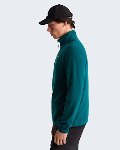 Mens Glacier 14 Zip Fleece TNF Pacific Teal ALT2