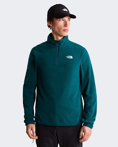 Mens Glacier 14 Zip Fleece TNF Pacific Teal HERO