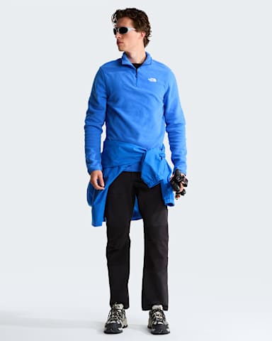 Polaire col zipp Glacier pour homme TNF Active Blue ALT1