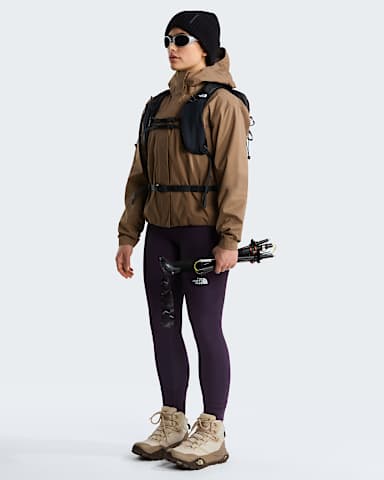 Womens Voyage Rain 3L Hooded Jacket TNF Garnet ALT1