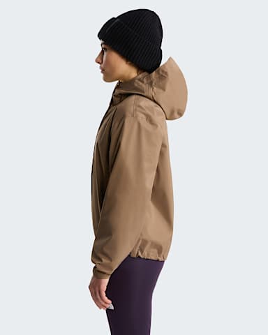 Womens Voyage Rain 3L Hooded Jacket TNF Garnet ALT2