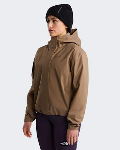 Womens Voyage Rain 3L Hooded Jacket TNF Garnet HERO