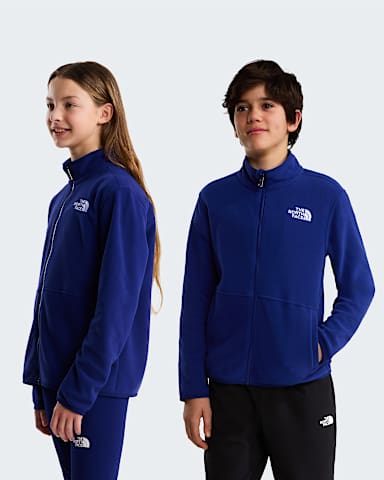 Glacier ZipInCompatible Fleece Jacket Junior TNF Bold Blue HERO