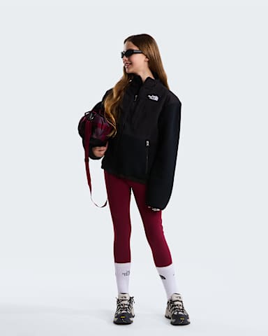 Flex Leggings Girl TNF Burgundy Crush ALT1
