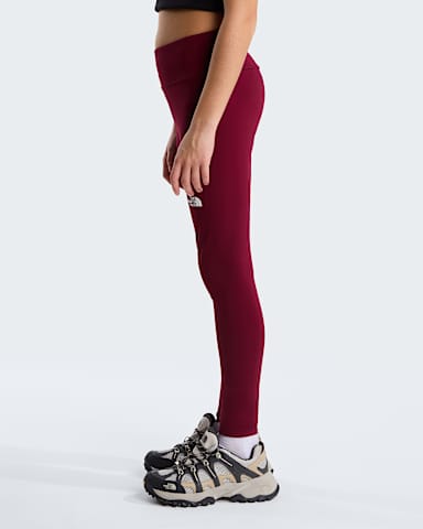 Flex Leggings Girl TNF Burgundy Crush ALT2