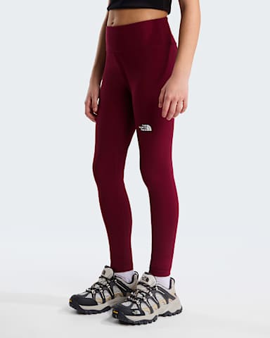Flex Leggings Girl TNF Burgundy Crush HERO