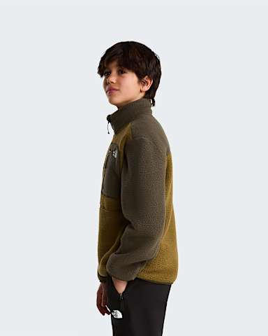 Giacca in pile Yumiori con cerniera a 14 da ragazzi TNF Caraway SeedNew Taupe Green ALT2