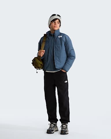 Giacca reversibile con cerniera integrale Shasta da ragazza TNF Granite Grey ALT2