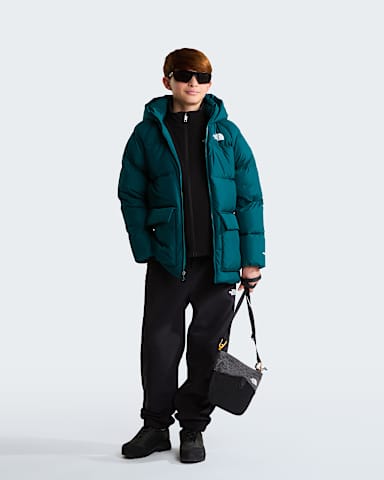 Parka courte en duvet et polaire North pour enfant TNF Pacific Teal alt1