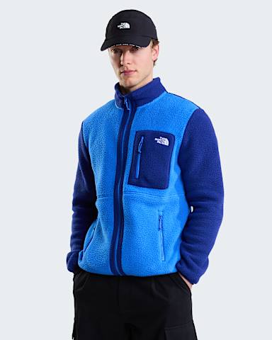 Mens Yumiori FullZip Fleece Jacket TNF Active BlueBold Blue HERO