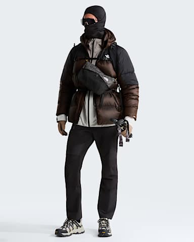 Mens Diablo Down 20 Hooded Jacket TNF Dark Chestnut Black HeatherTNF Black ALT1