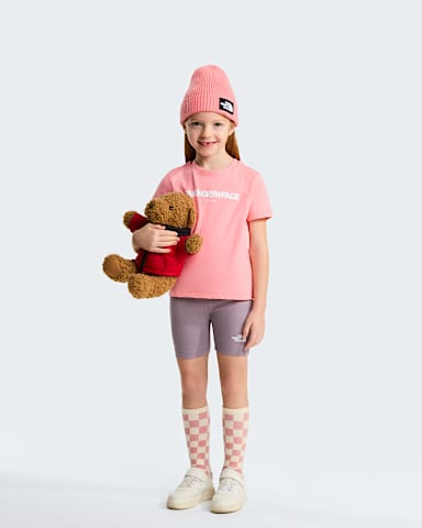 Ensemble Bubble Logo pour enfant TNF Coral CrushTranscendent Grey HERO