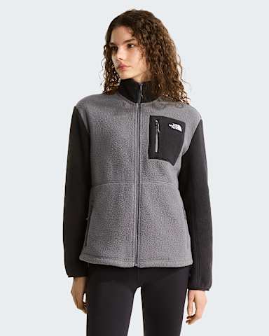 Womens Yumiori FullZip Fleece Jacket TNF Smoked PearlTNF Black HERO