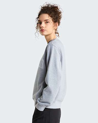 TNF Essential Terry Simple Dome Relaxed Sweatshirt voor dames TNF TNF Pale Grey Heather ALT2