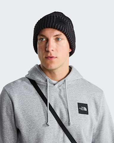 Salty Lined Special Edition Beanie TNF TNF BlackLeather Patch alt1