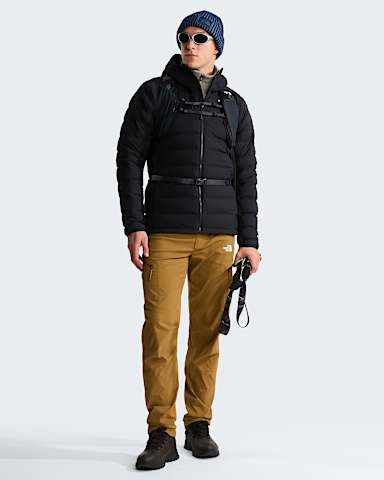 Mens Abseil Stretch Down Hooded Jacket TNF TNF Black ALT1