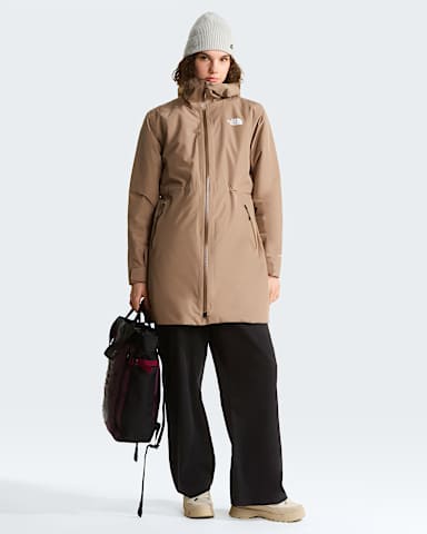 Womens Hikesteller Insulated Parka TNF Garnet ALT1
