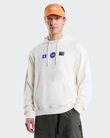 Felpa con cappuccio Explorer Badges Relaxed Graphic unisex TNF White Dune ALT2