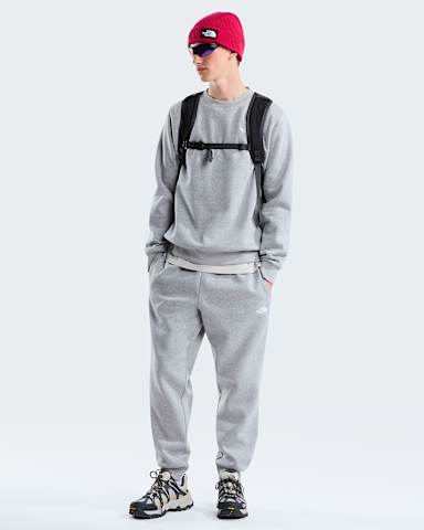 Mens Evolution Simple Dome Regular Sweatshirt TNF TNF Pale Grey Heather alt1