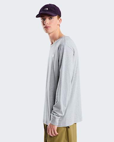 Mens Evolution Simple Dome Regular LongSleeve TShirt TNF TNF Pale Grey Heather ALT2